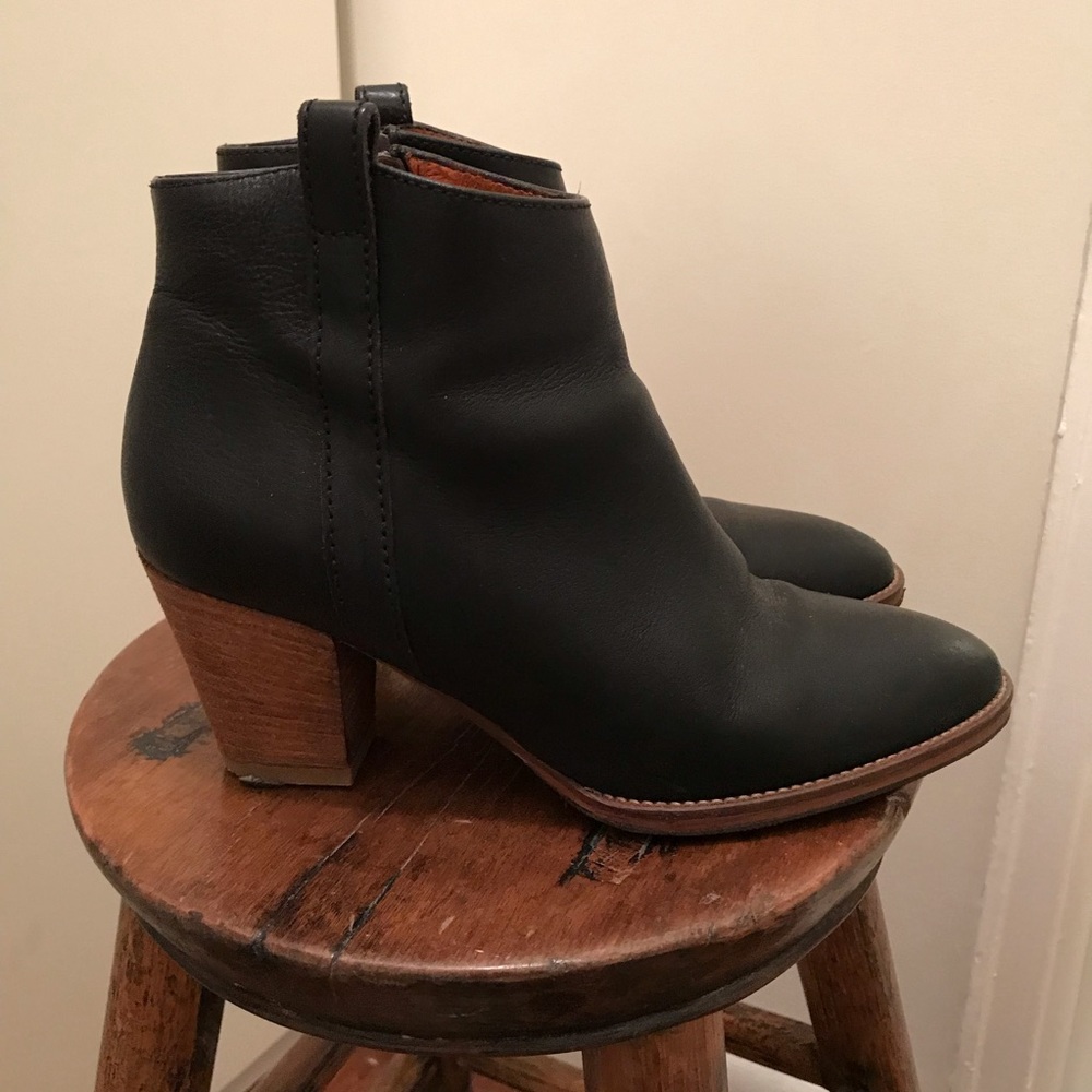 Madewell Billie Ankle Boots, 5.5, Black